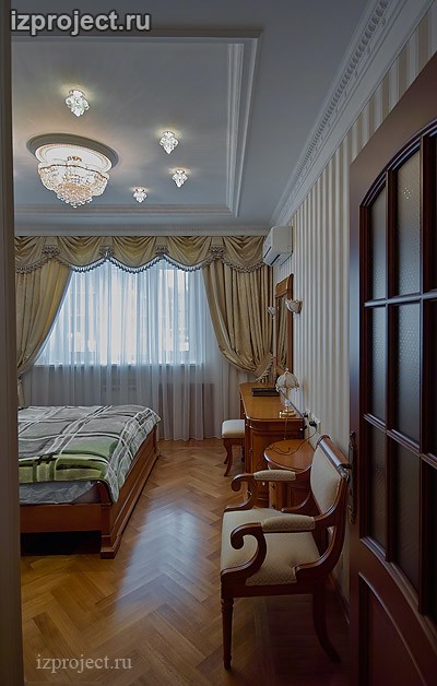 Фото спальни в классическом стиле.